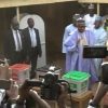 Buhari and Aisha cast their votes