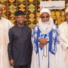 Breaking: Osinbajo Arrives Katsina, Meets Emir Of Daura