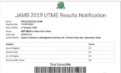 Jamb results